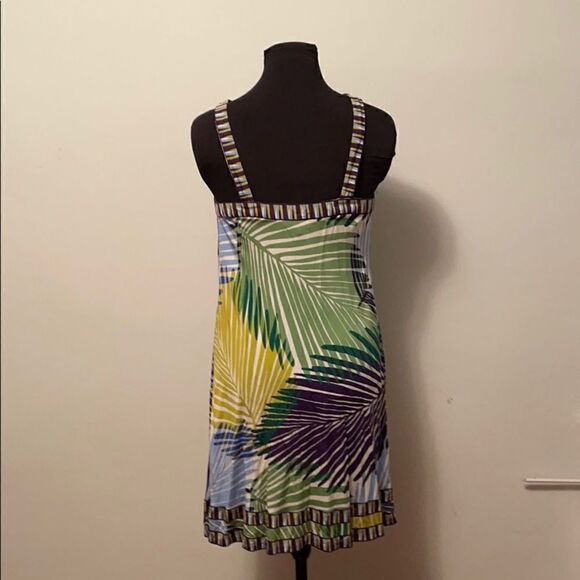 BCBG size small floral print strapless dress beach coverup - Picture 4 of 6